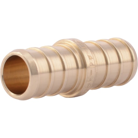 Sharkbite Lead-Free Insert 1/2 In. Barb x 1/2 In. Barb Brass PEX Coupling, 10PK UC008LFA10